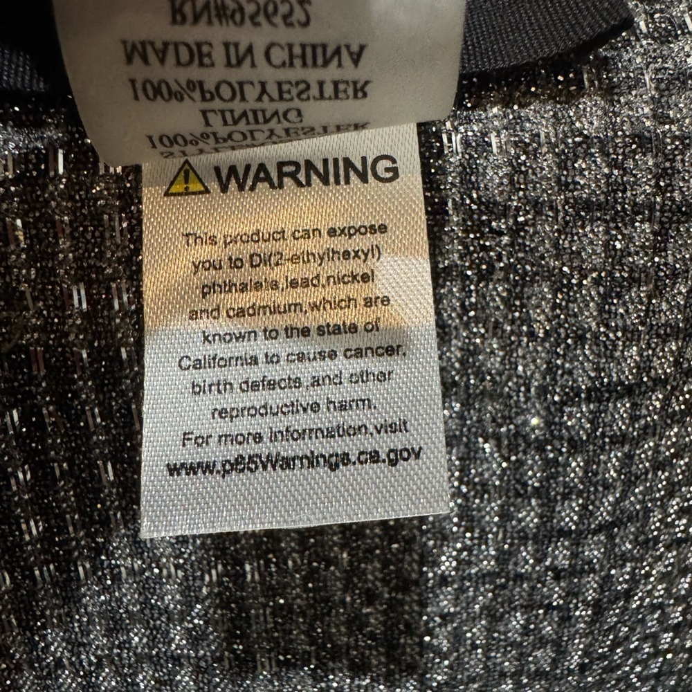 Know One Cares Metallic Blazer Medium | Double Breasted Sparkle Jacket - Picture 12 of 14